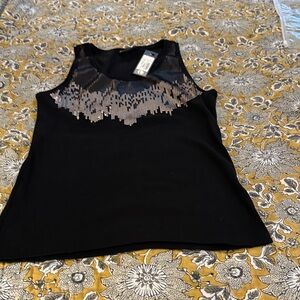 Tess is Black and Silver Women's Top NWT 9-13-011